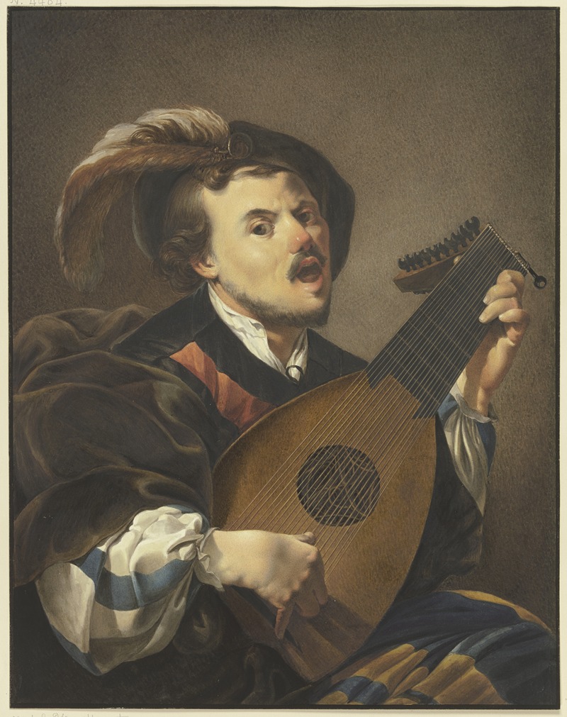 Johann Friedrich Morgenstern - A lute player