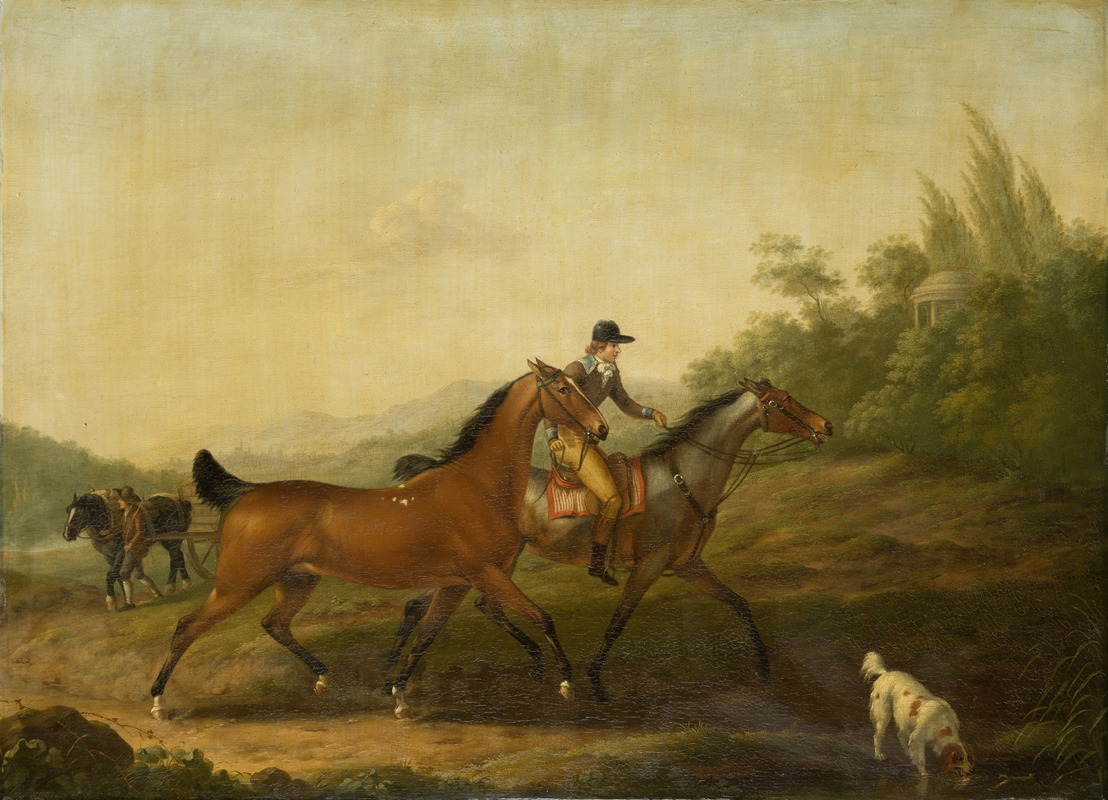 Johann Georg Pforr - Two English Horses