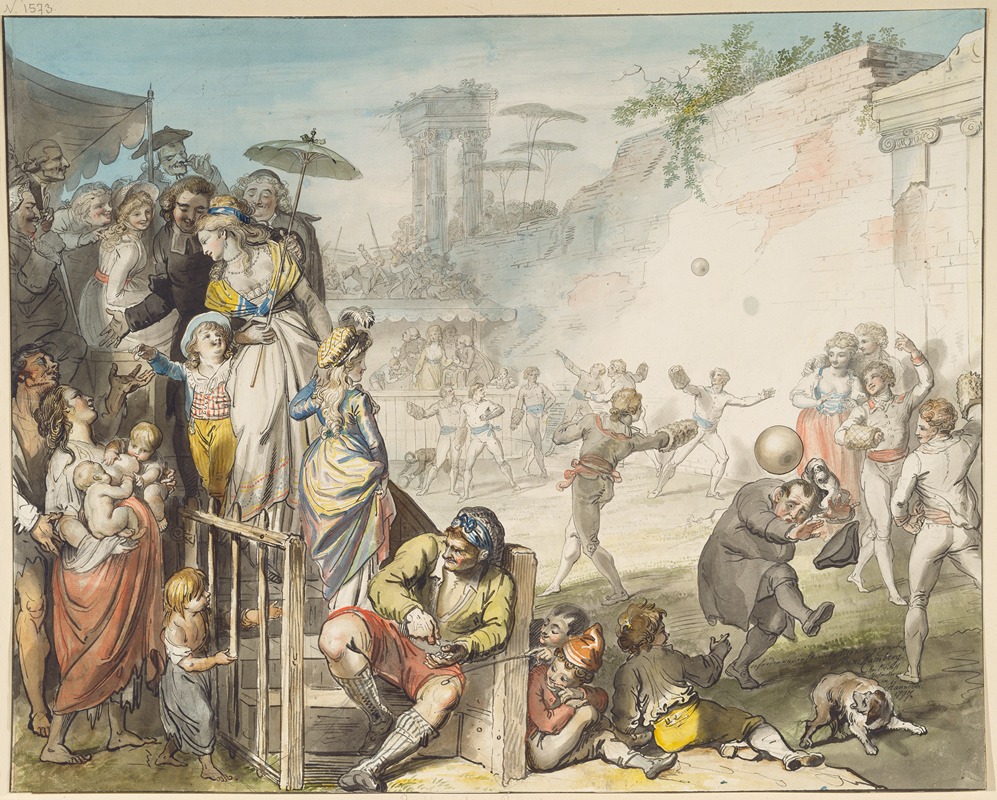 Johann Heinrich Ramberg - Ball Game in Rome