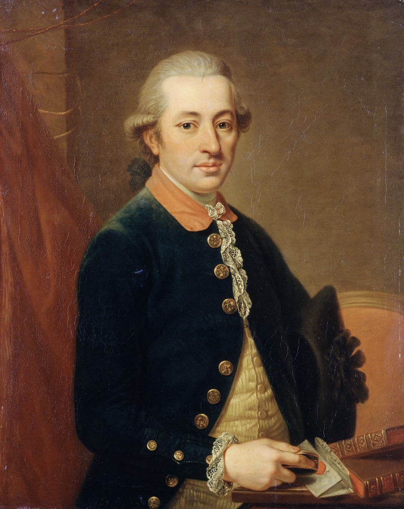 Johann Wilhelm Hoffnas - Portrait of Carl Justinian von Holzhausen