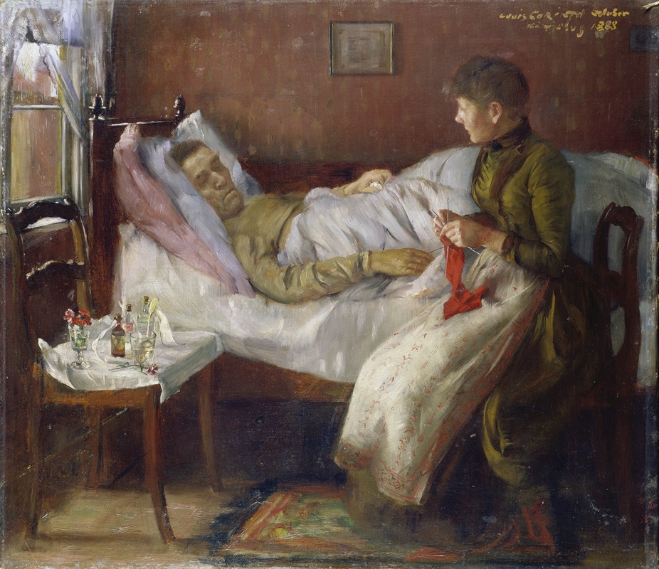 Lovis Corinth - The Artist’s Father in his Sickbed