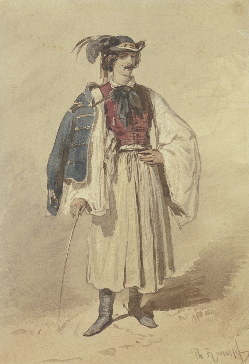 Philipp Rumpf - Serb in national costume