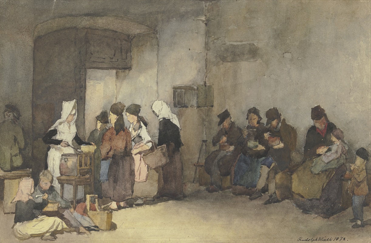 Rudolf Hirth du Frênes - Feeding the poor