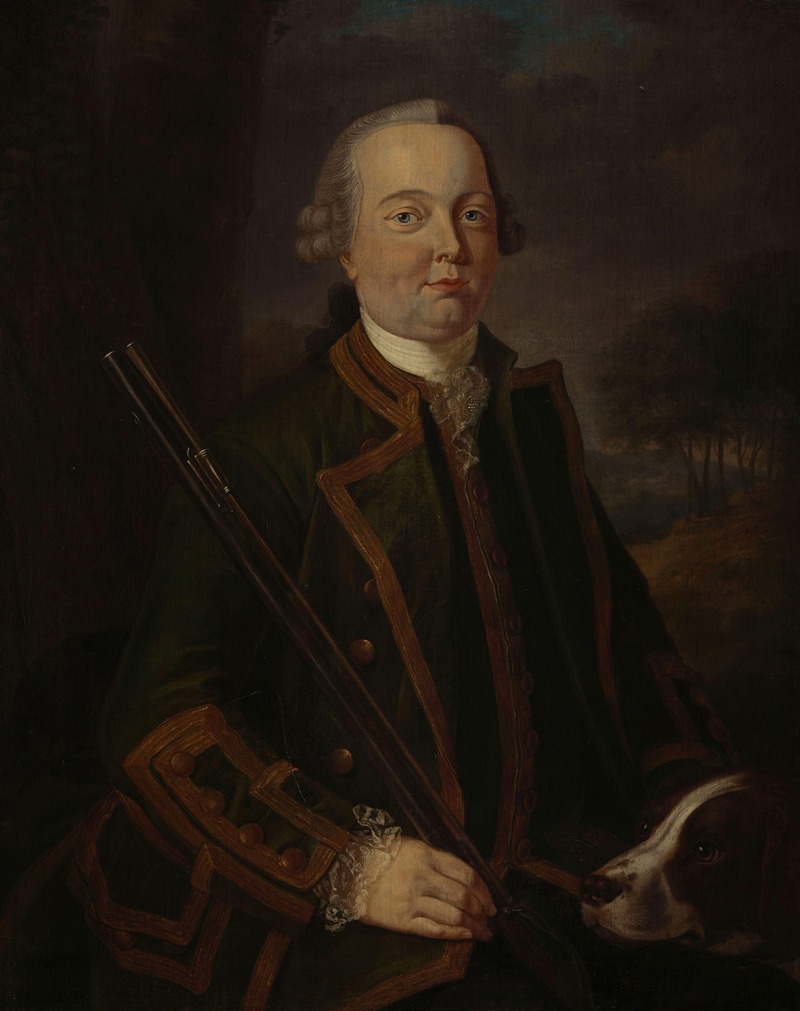 Tethart Philip Christian Haag - Portrait of Wigbold Adriaan van Nassau ( -1797)