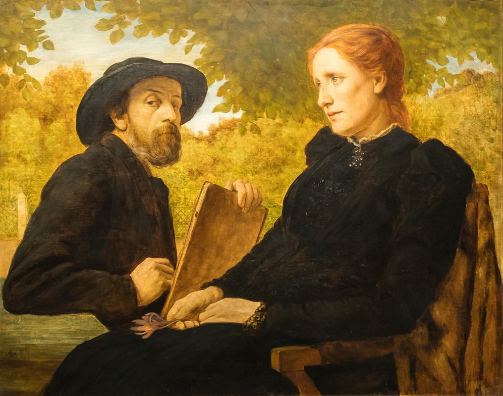 Wilhelm Steinhausen - Self-Portrait of the Painter with his Wife