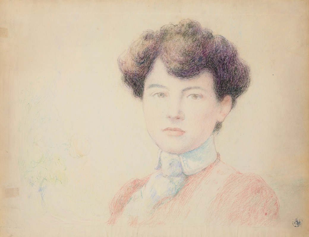 Claude Emile Schuffenecker - Portrait d’Eugénie de la Rochefoucauld