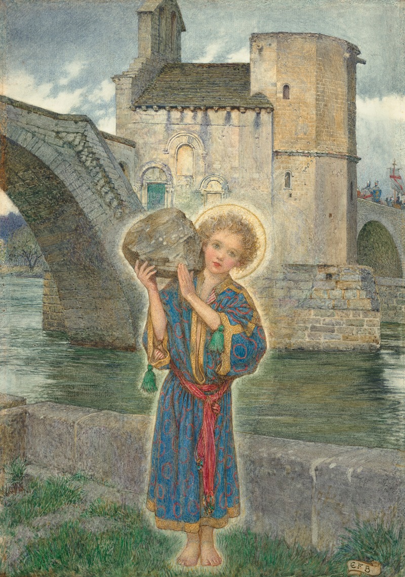Eleanor Fortescue-Brickdale - St Bénézet of Avignon
