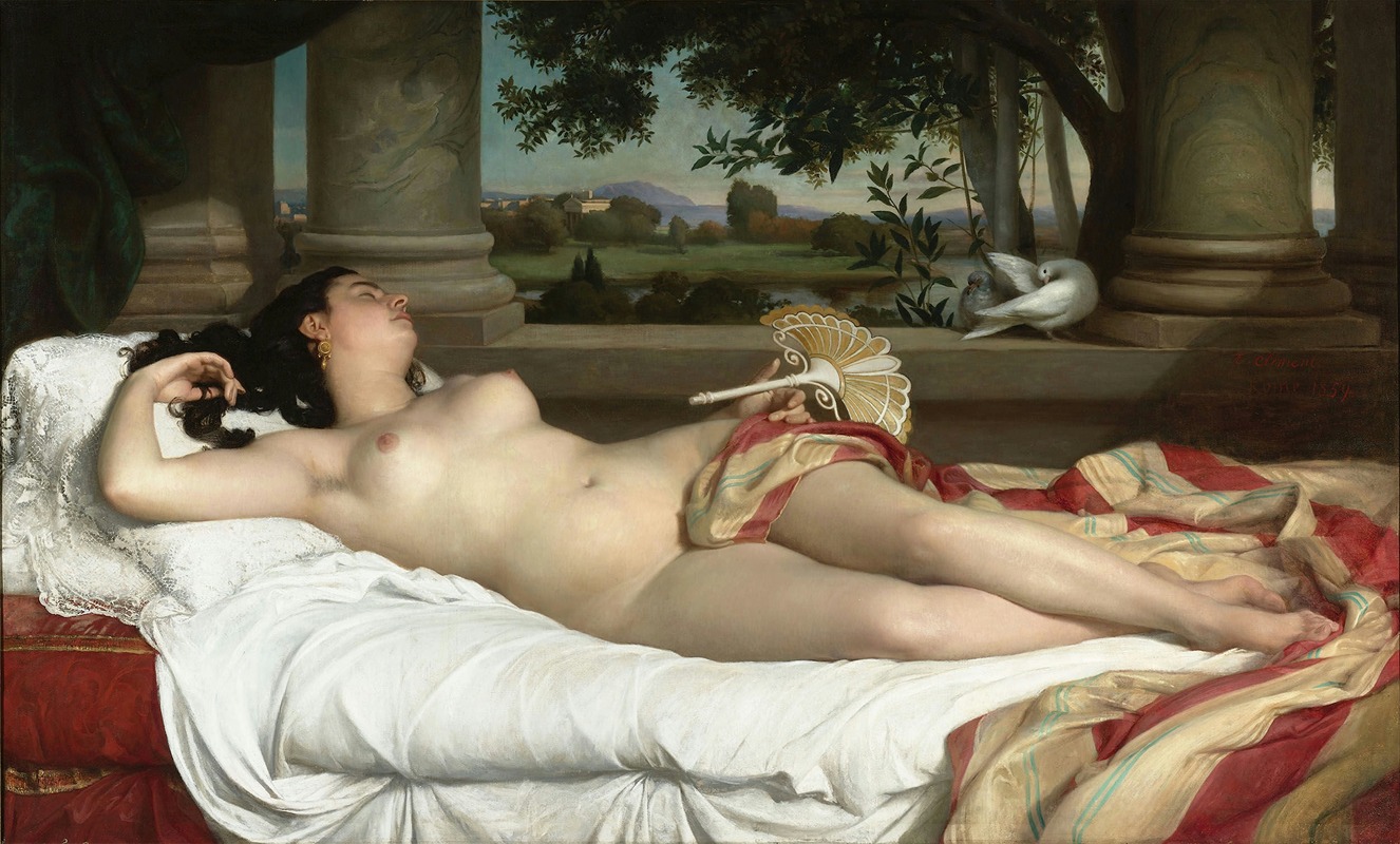 Félix Auguste Clément - Roman Woman Sleeping