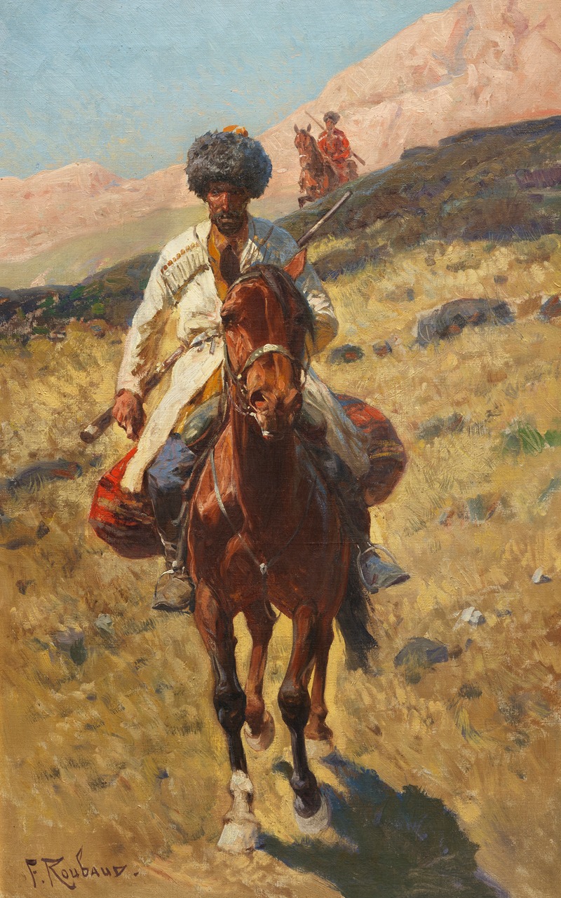 Franz Roubaud - Kaukasische Reiter