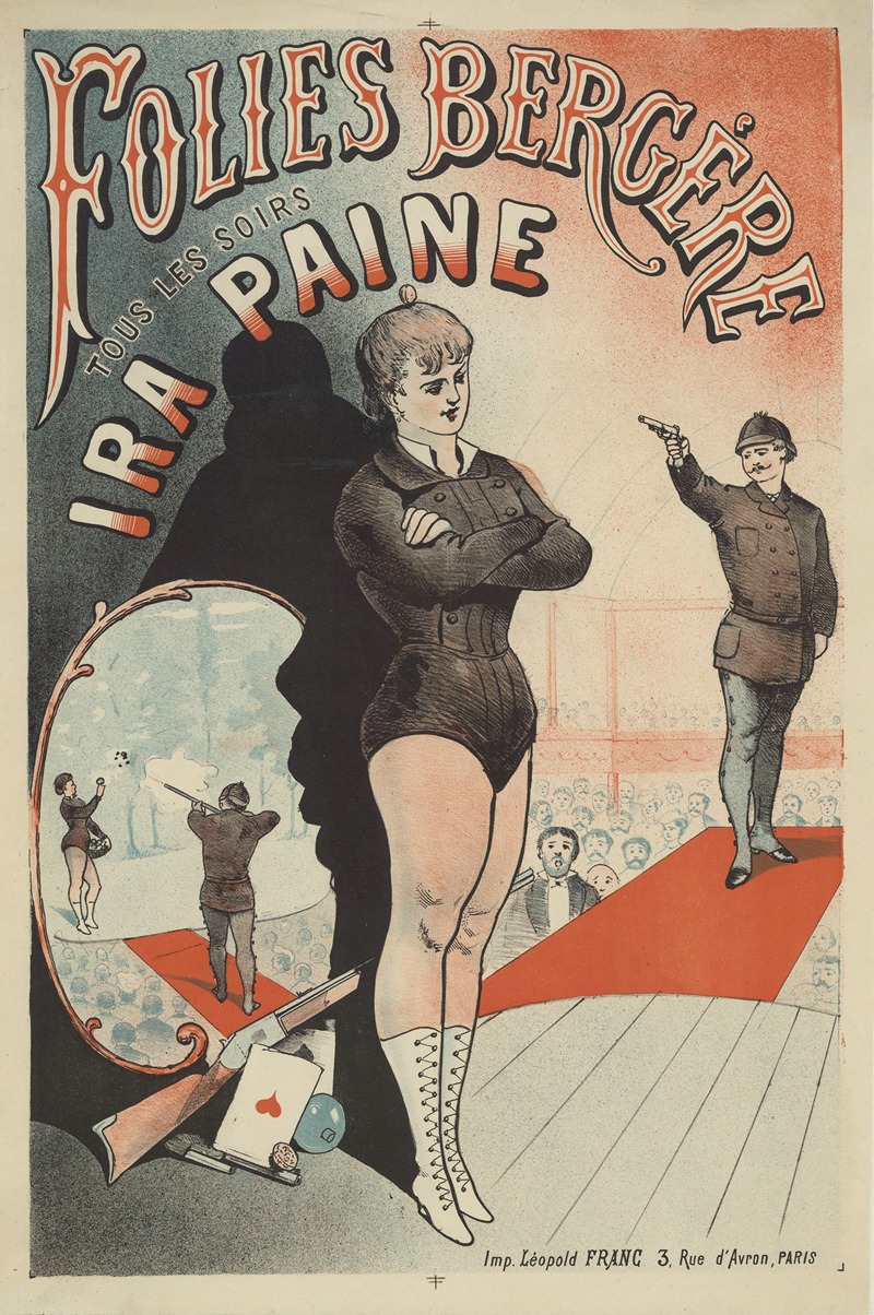 Imp. Franc - Folies-Bergère. Ira Paine