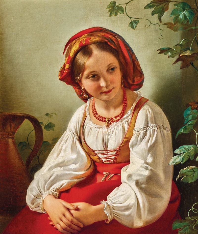 Friedrich von Amerling - An Italian Girl