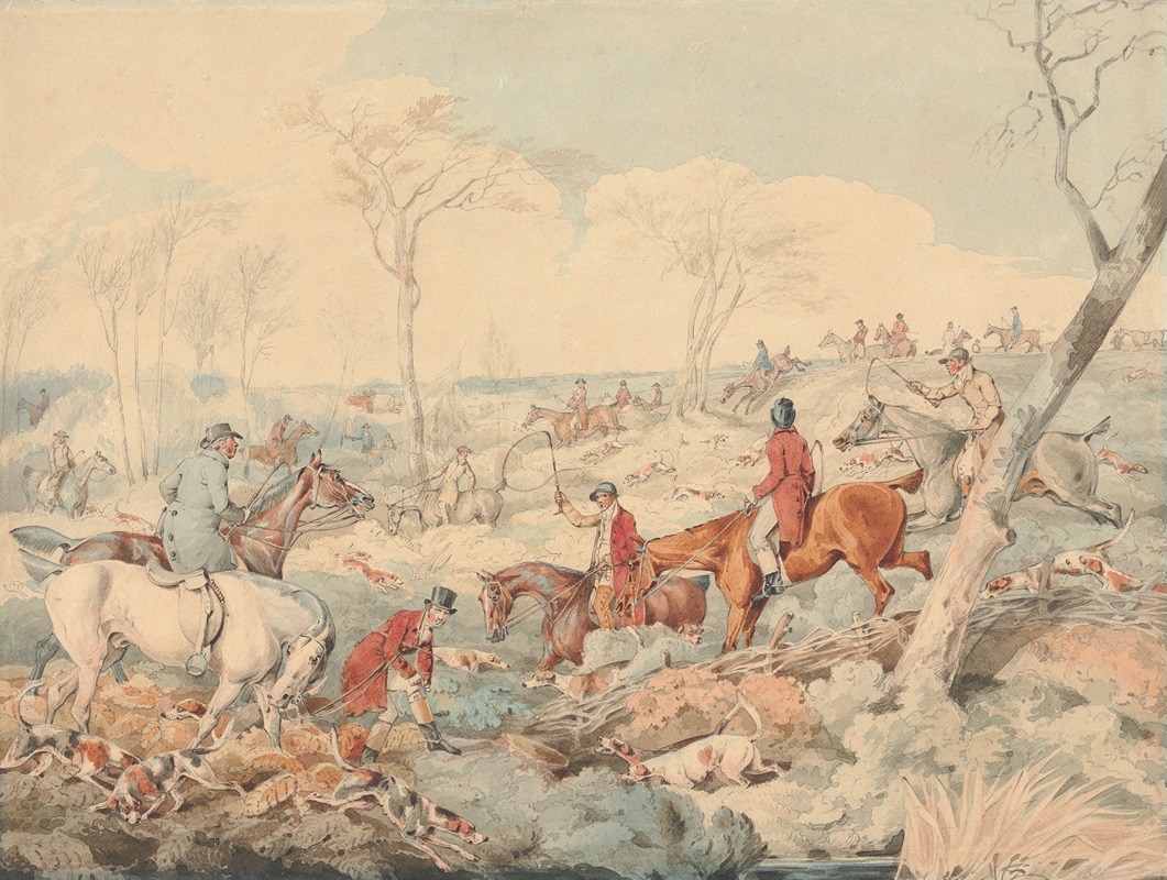 Henry Thomas Alken - Foxhunting; Drawing a Cover