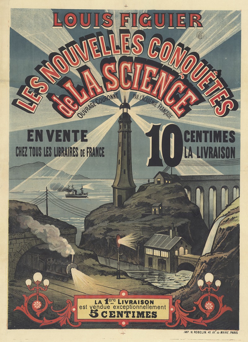 Imp. H. Robelin - Louis Figuier, les Nouvelles conquêtes de la science