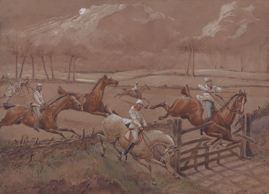 Henry Thomas Alken - The Night Riders of Nacton; The Last Field near Nacton Heath