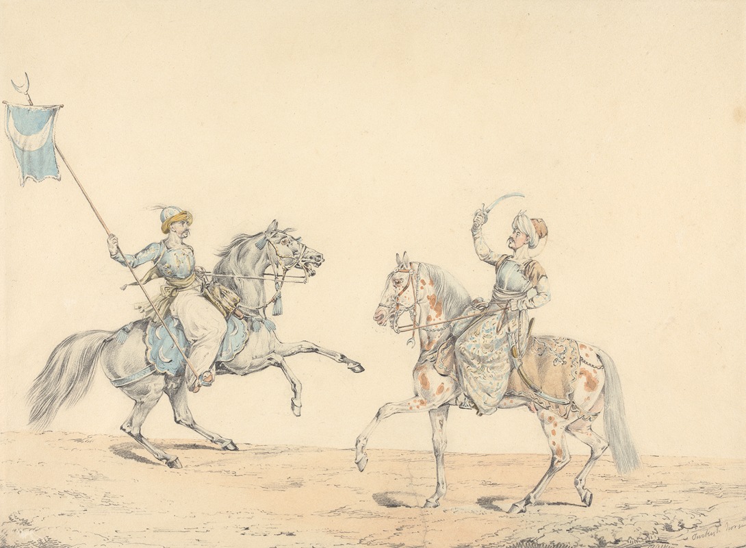 Henry Thomas Alken - Two Turkish Cavalrymen
