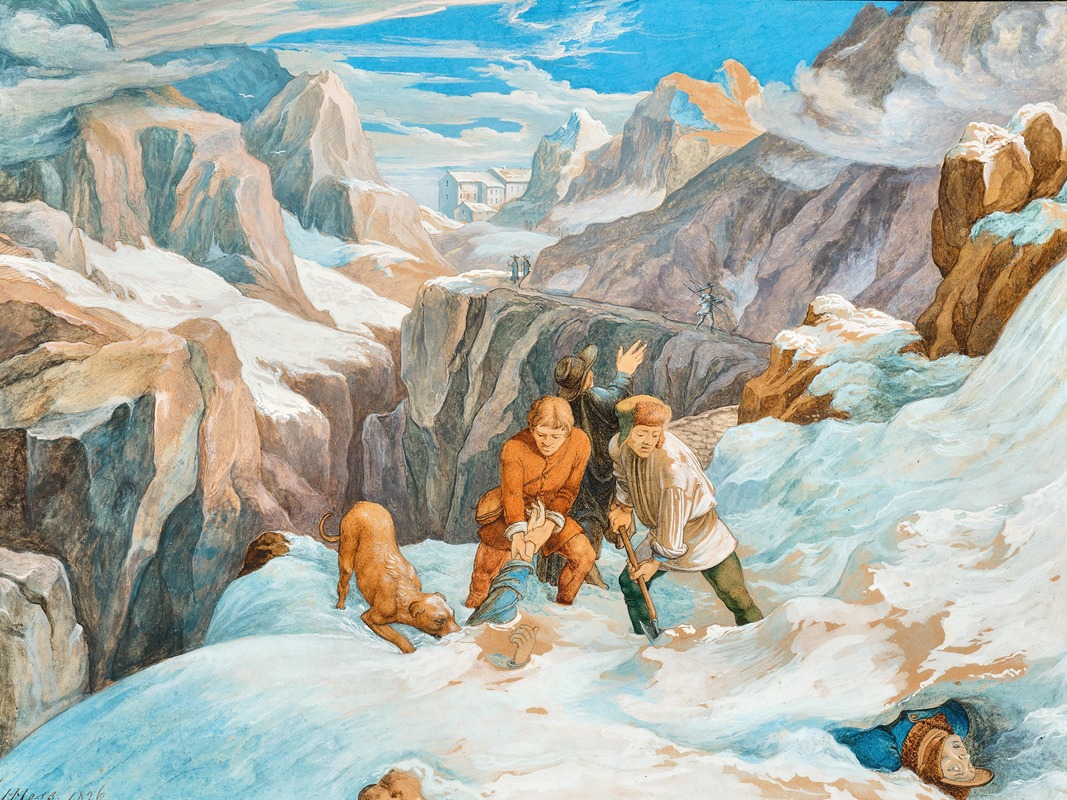 Hieronymus Hess - Scene on St. Gotthard