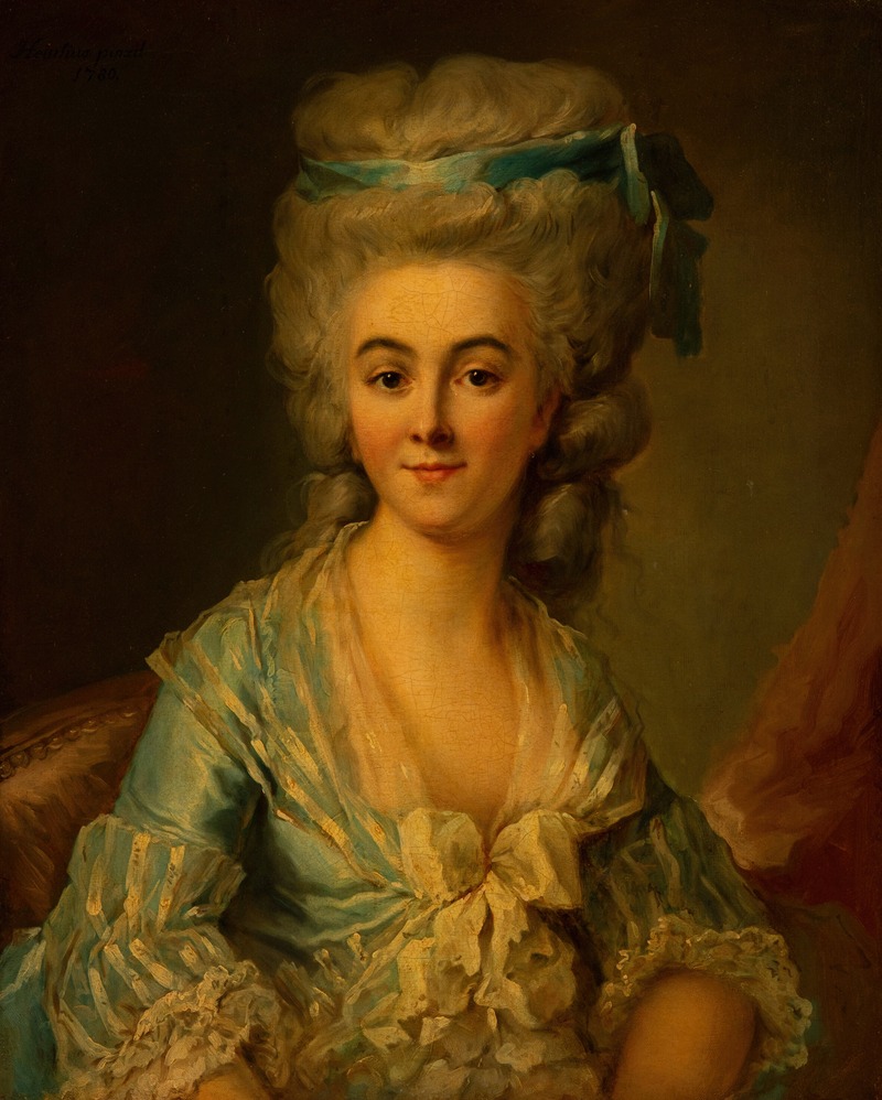 Johann-Julius Heinsius - Portrait of Elisabeth Collineau-Pelletreau