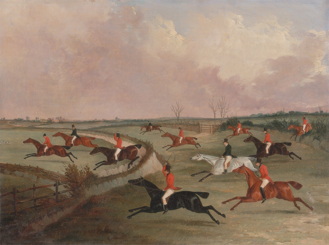 John Dalby - The Quorn Hunt in Full Cry; Second Horses