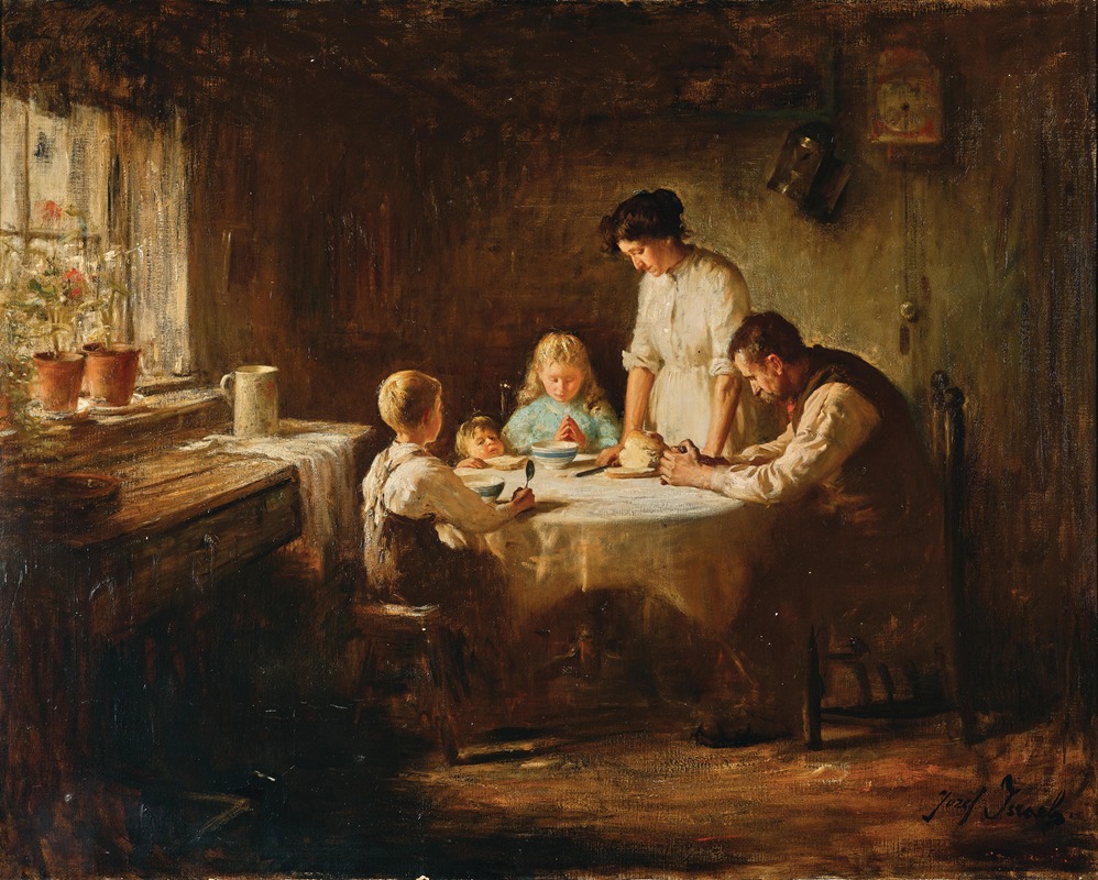 Jozef Israëls - Blessing the Table