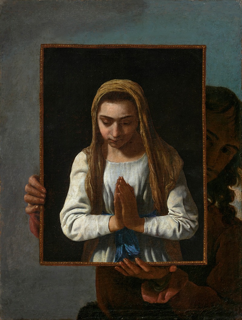 Michael Sweerts - A portrait of the artist, presenting the Virgin in Prayer