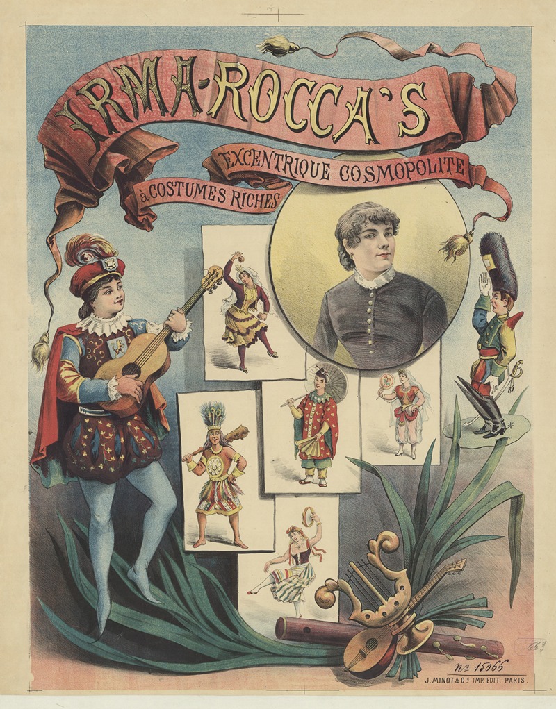 Imp. J. Minot - Irma Rocca’s excentrique cosmopolite à costumes riches