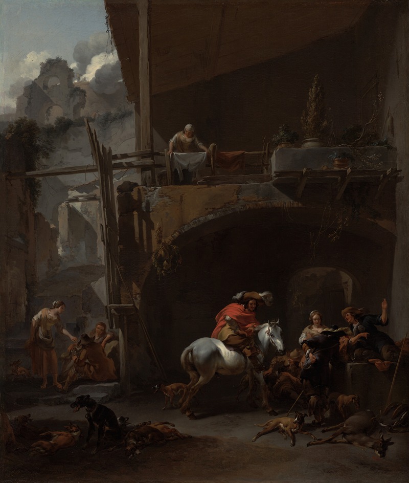 Nicolaes Pietersz. Berchem - The Return from the Hunt