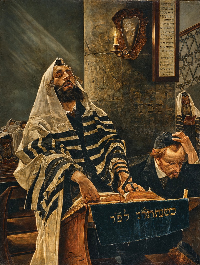 Stanisław Grocholski - Praying in the Synagogue (Dem Herrn sei Ehre!)