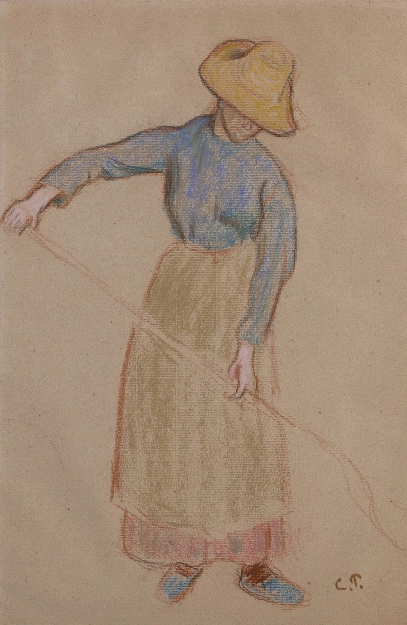 Camille Pissarro - Paysanne à la fourche