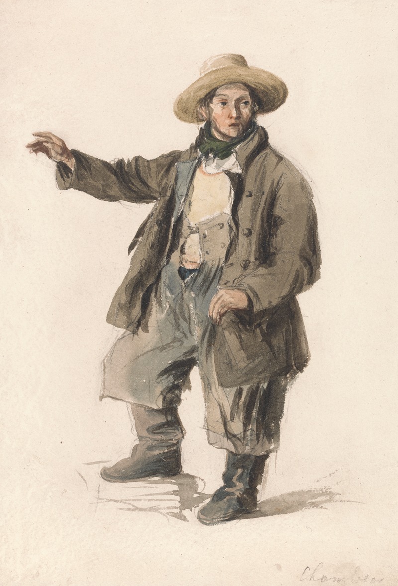 George Chambers - Fish Porter in a Straw Hat