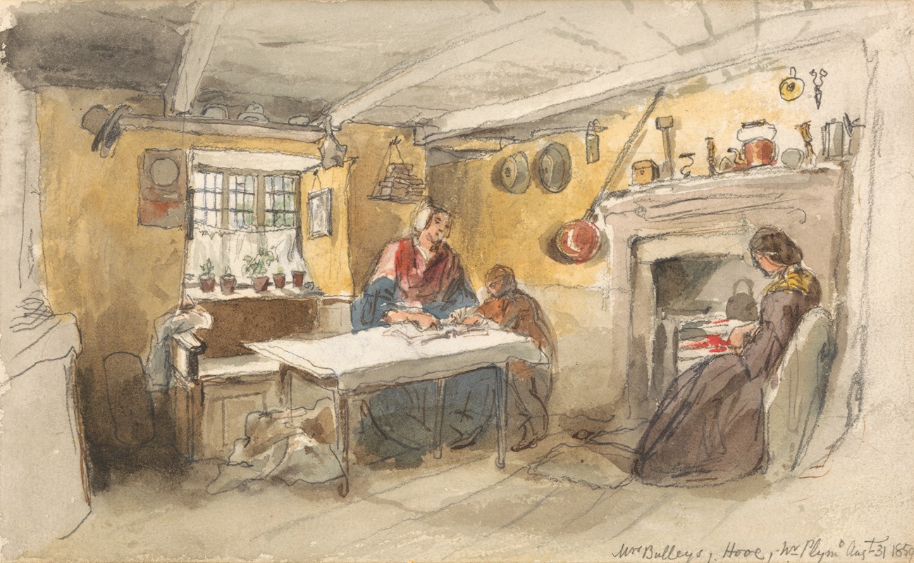 Henry Perlee Parker - At Mrs. Bulley’s, Hooe, near Plymouth