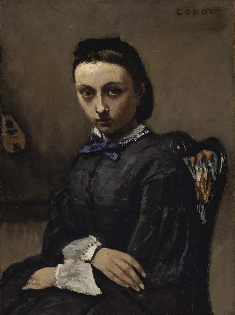 Jean-Baptiste-Camille Corot - Portrait de jeune femme
