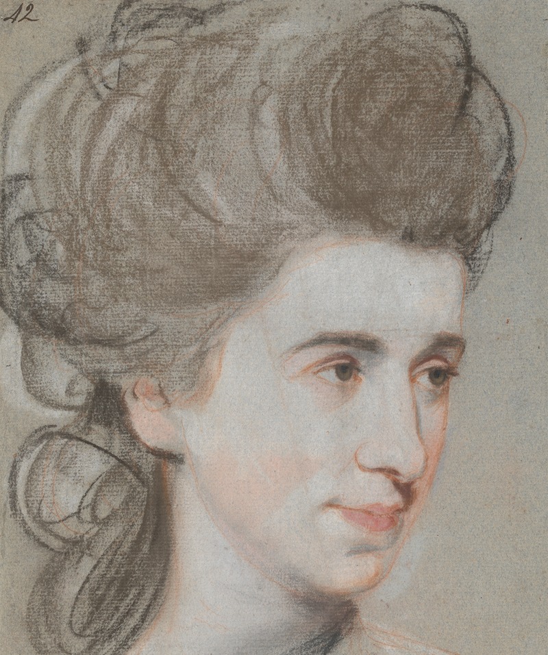John Russell - Head of a Lady