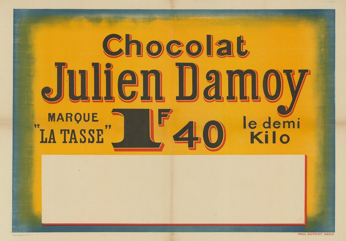 Imp. Paul Dupont - Chocolat Julien Damoy