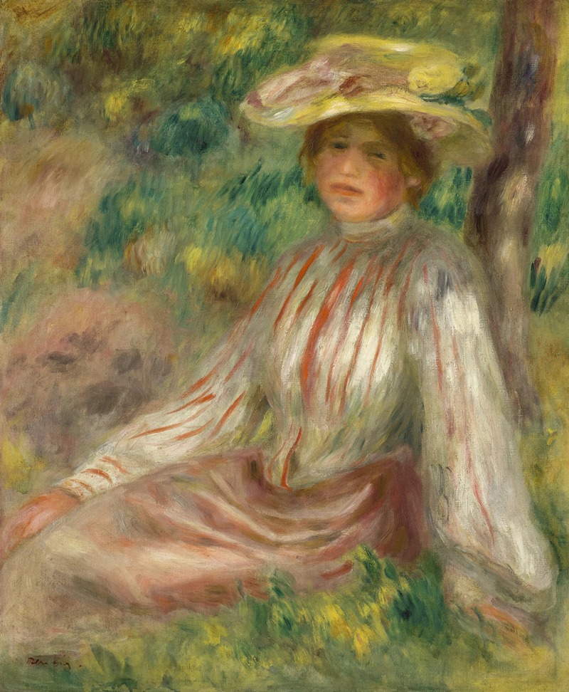 Pierre-Auguste Renoir - Femme au jardin