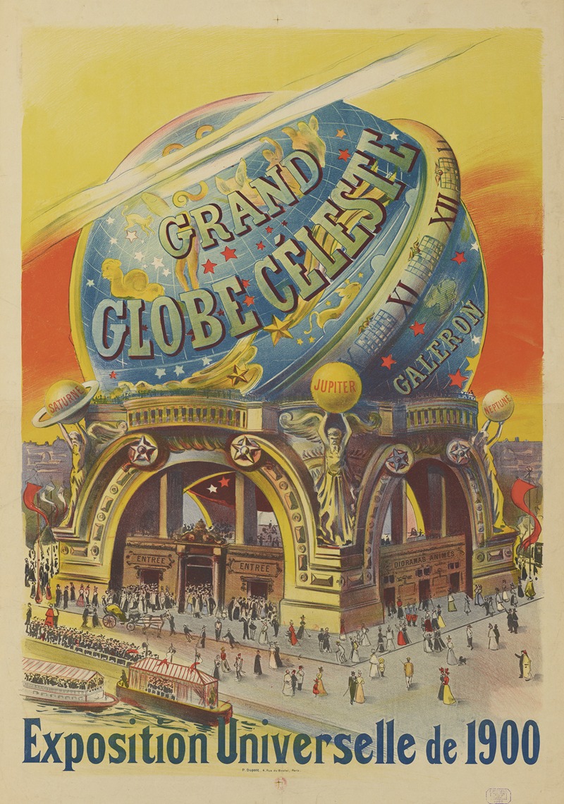 Imp. Paul Dupont - Grand globe céleste. Exposition Universelle de 1900