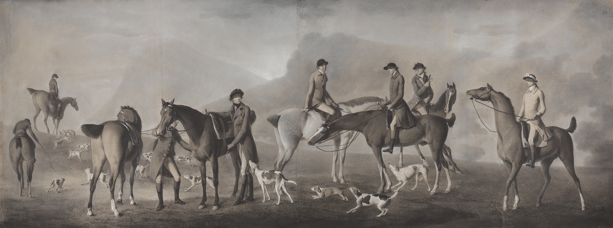 Robert Healy - Tom Conolly of Castletown Hunting with His Friends