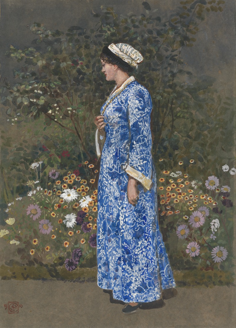 Walter Crane - Woman in a Kimono