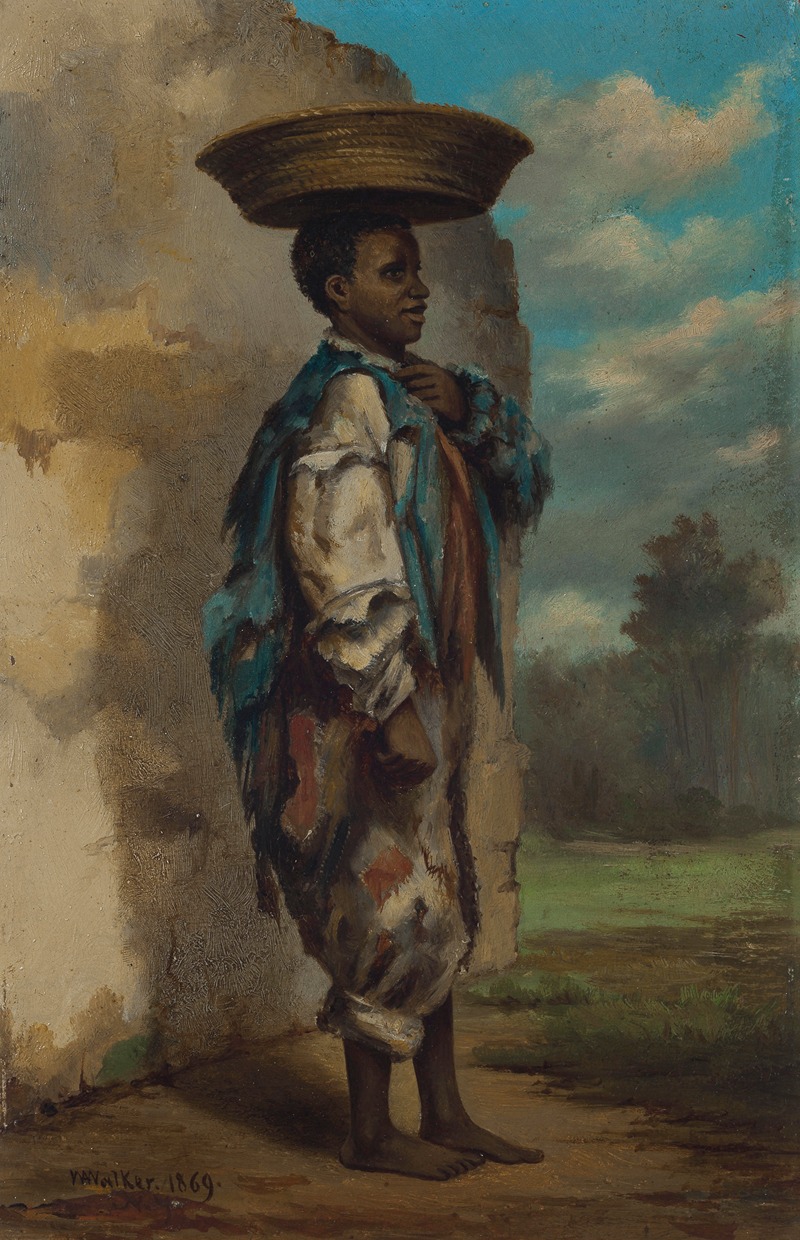 William Aiken Walker - Youth with Basket on his Head, Cuba