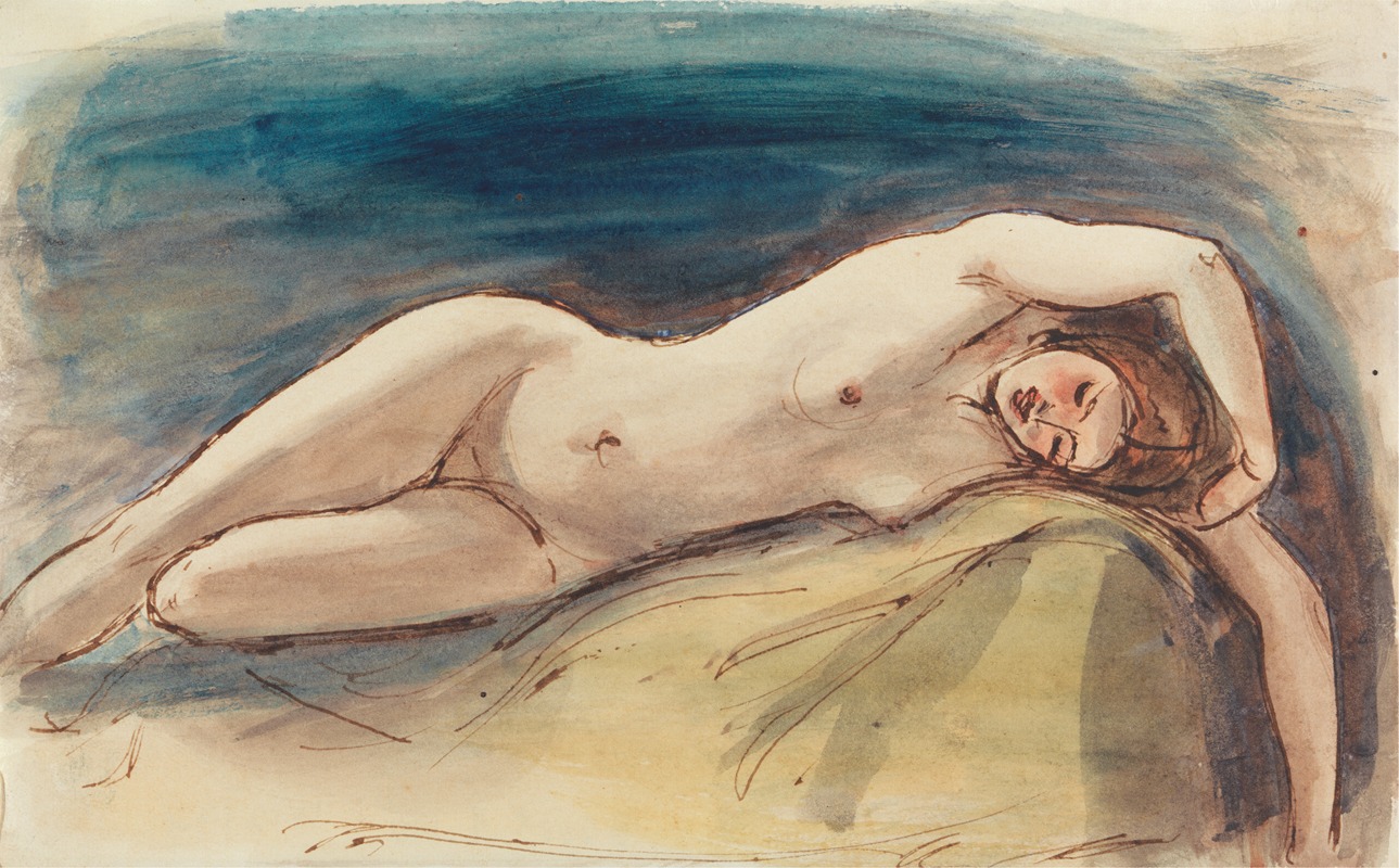 William Edward Frost - Reclining Female Nude