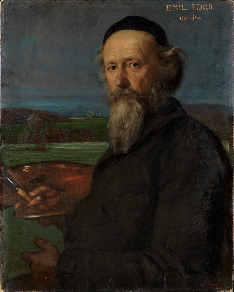Albert Lang - Portrait of the painter Emil Lugo