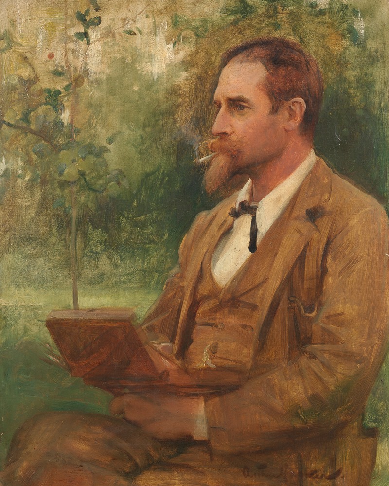 Arthur Hacker - Portrait of Edward Onslow Ford, RA
