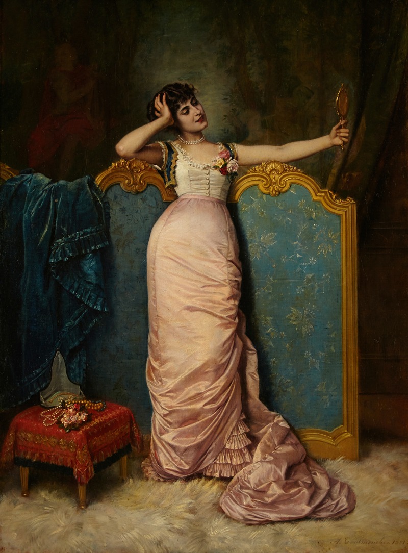 Auguste Toulmouche - Admiring her looks