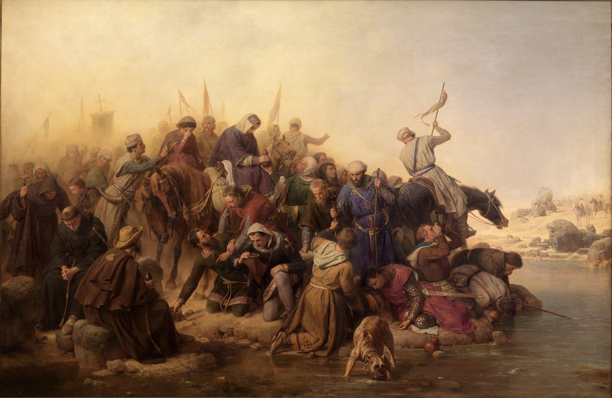 Karl Friedrich Lessing - The crusaders in the desert