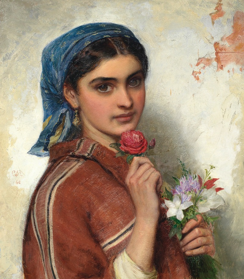 Charles Sillem Lidderdale - The flower seller