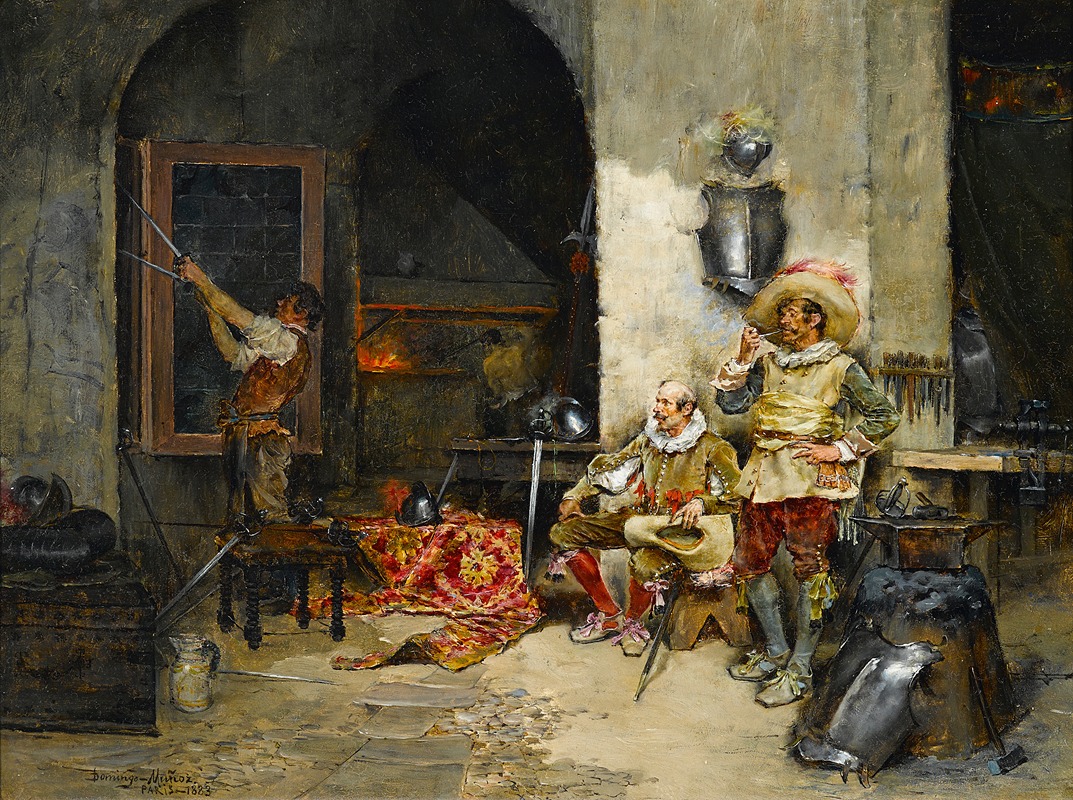 Domingo Muñoz y Cuesta - At the armourer’s