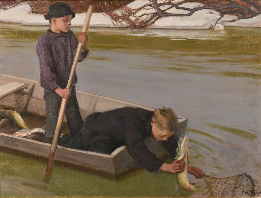 Eero Järnefelt - Boys Fishing