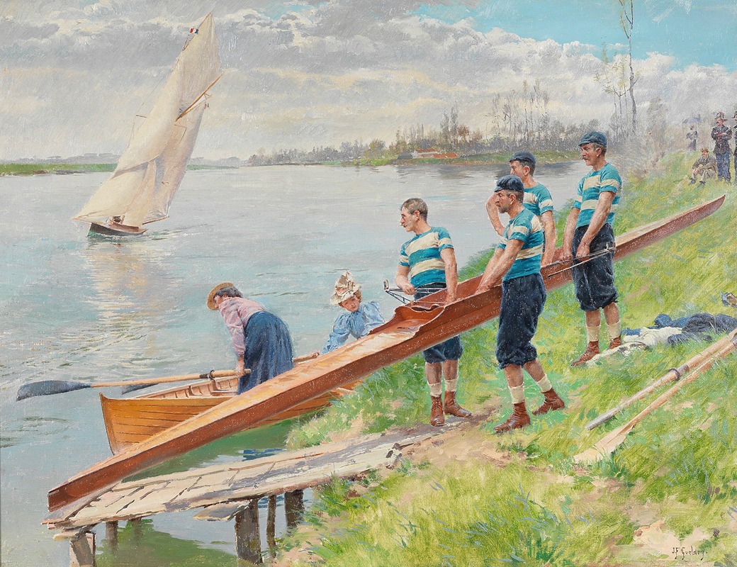 Ferdinand Gueldry - Launching the boat
