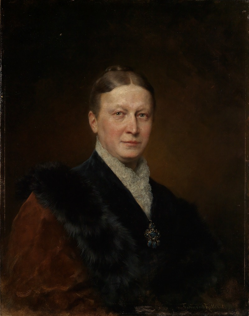 Ferdinand Keller - Portrait of Julie Miller zu Aichholz
