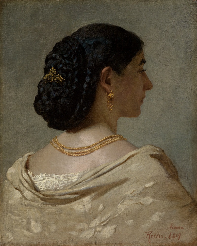 Ferdinand Keller - Portrait of Nana Risi