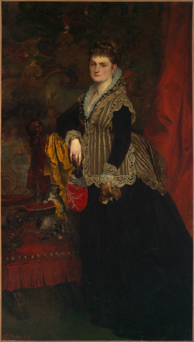 Ferdinand Keller - Portrait of Wilhelmine Keller